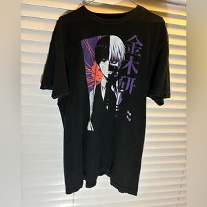 Tokyo Ghoul Kaneki SPLIT FACE Short Sleeve Tee -Size Extra Large (XL)